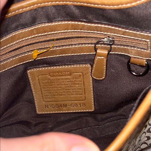 Coach Brown and Tan Shoulder Bag - Picture 3 of 4